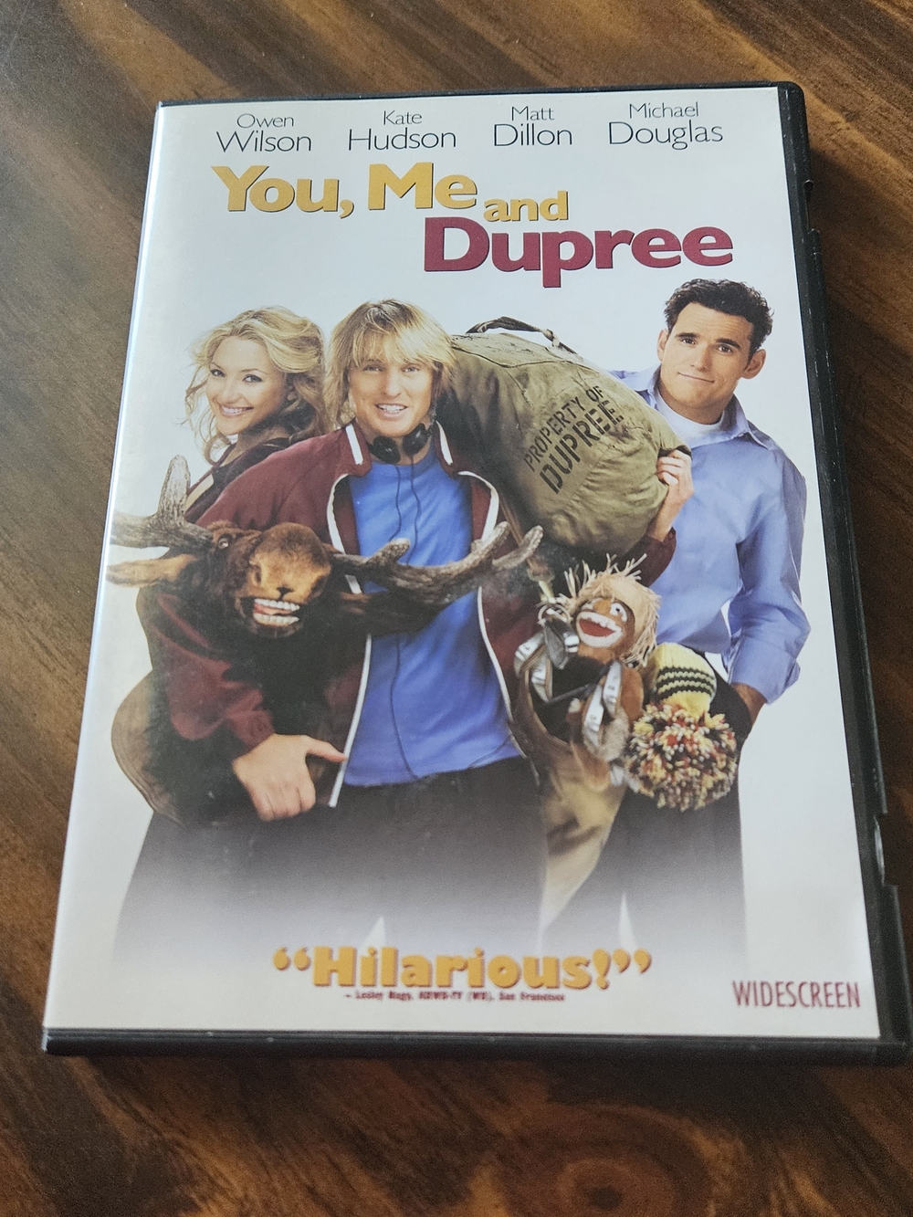 You, Me and Dupree DVD - White Cover with Colorful Title